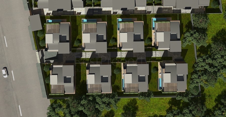 مشروع فيلات فاخرة قيد الإنتهاء في منطقة كونيالتي – أنطاليا