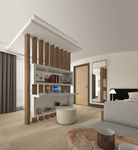 مشروع فيلات فاخرة قيد الإنتهاء في منطقة كونيالتي – أنطاليا