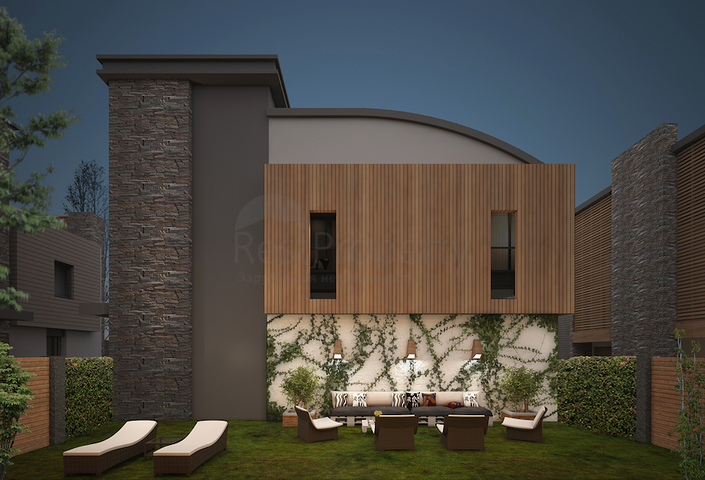 مشروع فيلات فاخرة قيد الإنتهاء في منطقة كونيالتي – أنطاليا