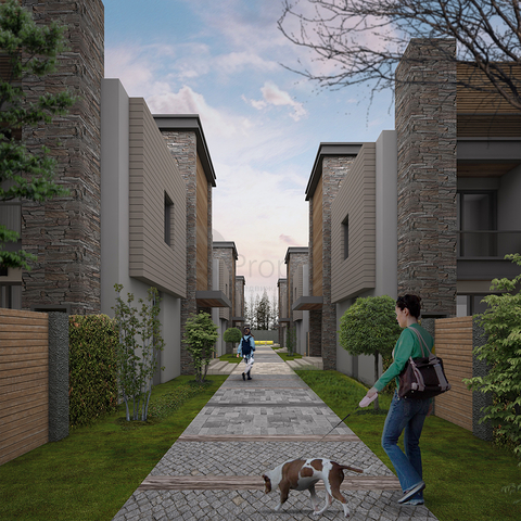 مشروع فيلات فاخرة قيد الإنتهاء في منطقة كونيالتي – أنطاليا