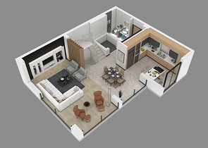 مشروع فيلات فاخرة قيد الإنتهاء في منطقة كونيالتي – أنطاليا