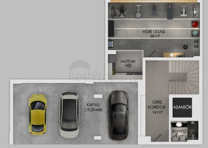 مشروع فيلات فاخرة قيد الإنتهاء في منطقة كونيالتي – أنطاليا