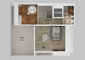 مشروع فيلات فاخرة قيد الإنتهاء في منطقة كونيالتي – أنطاليا