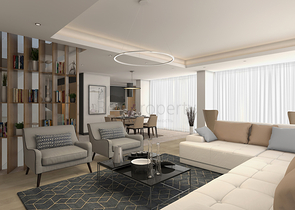 مشروع فيلات فاخرة قيد الإنتهاء في منطقة كونيالتي – أنطاليا