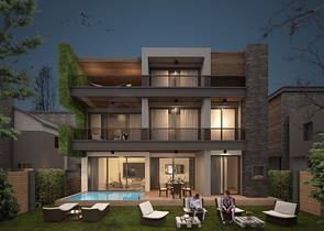 مشروع فيلات فاخرة قيد الإنتهاء في منطقة كونيالتي – أنطاليا