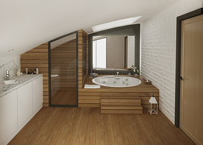 مشروع فيلات فاخرة قيد الإنتهاء في منطقة كونيالتي – أنطاليا