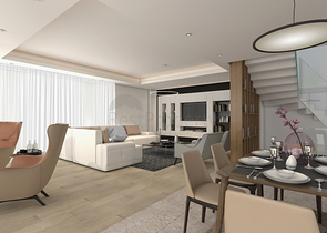 مشروع فيلات فاخرة قيد الإنتهاء في منطقة كونيالتي – أنطاليا