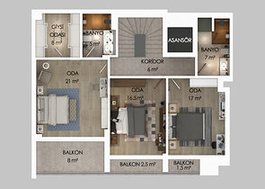 مشروع فيلات فاخرة قيد الإنتهاء في منطقة كونيالتي – أنطاليا