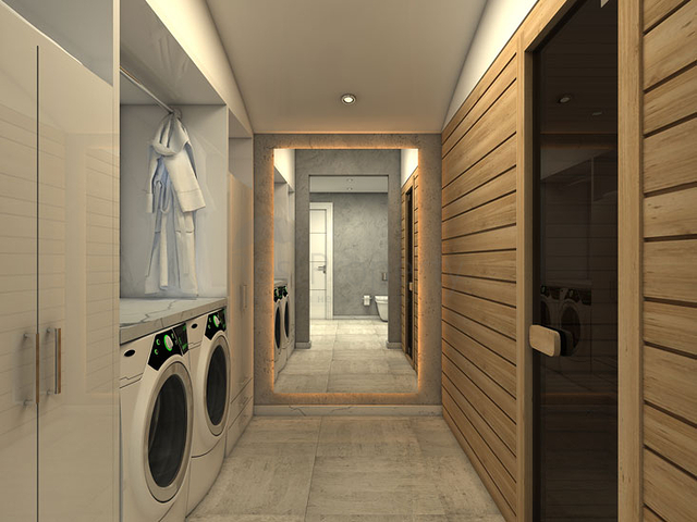 مجمع فيلات في المراحل النهائية من الإنشاء في منطقة كونيالتي – أنطاليا