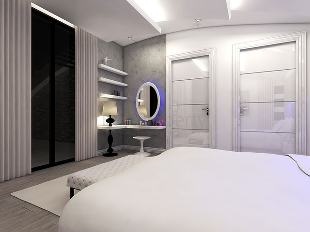 مجمع فيلات في المراحل النهائية من الإنشاء في منطقة كونيالتي – أنطاليا