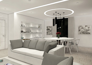 مجمع فيلات في المراحل النهائية من الإنشاء في منطقة كونيالتي – أنطاليا