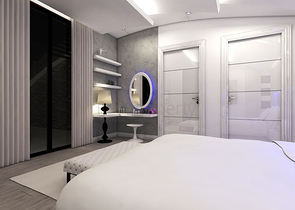 مجمع فيلات في المراحل النهائية من الإنشاء في منطقة كونيالتي – أنطاليا