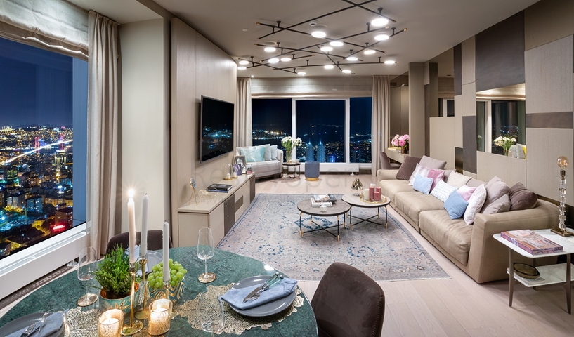 شقق ضمن ناطحة سحاب في حي شيشلي 