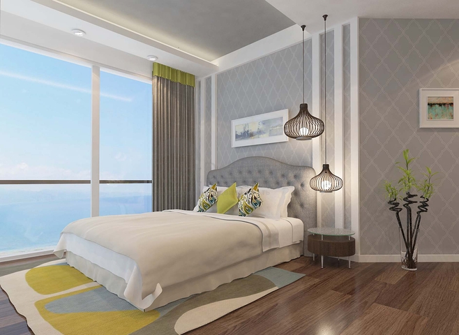 شقق ضمن مجمع جميل على شاطئ البحر قيد الإنشاء شمال مدينة قبرص التركية 