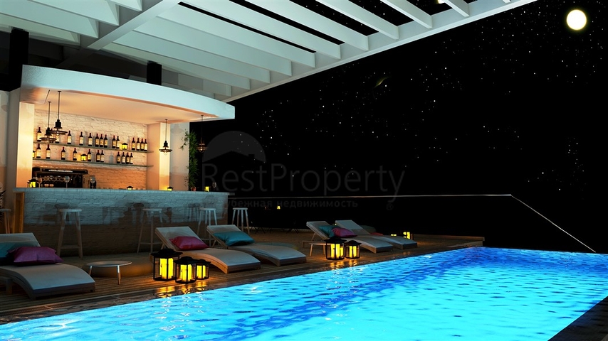 شقق ضمن مجمع جميل على شاطئ البحر قيد الإنشاء شمال مدينة قبرص التركية 