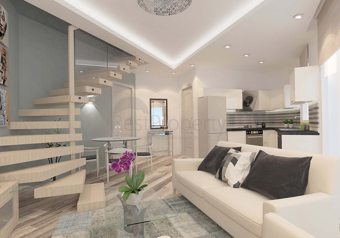 شقق ضمن مجمع جميل على شاطئ البحر قيد الإنشاء شمال مدينة قبرص التركية 