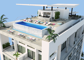 شقق ضمن مجمع جميل على شاطئ البحر قيد الإنشاء شمال مدينة قبرص التركية 