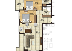 شقق سكنية ضمن مجمع حديث في منطقة محمود لار – ألانيا