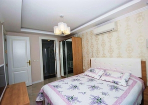 شقة سكنية بإطلالة بحرية رائعة ضمن مجمع عصري في منطقة أوبا – ألانيا