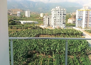 شقة بغرفة نوم وصالة ضمن مجمع مريح في منطقة محمودلار- ألانيا.