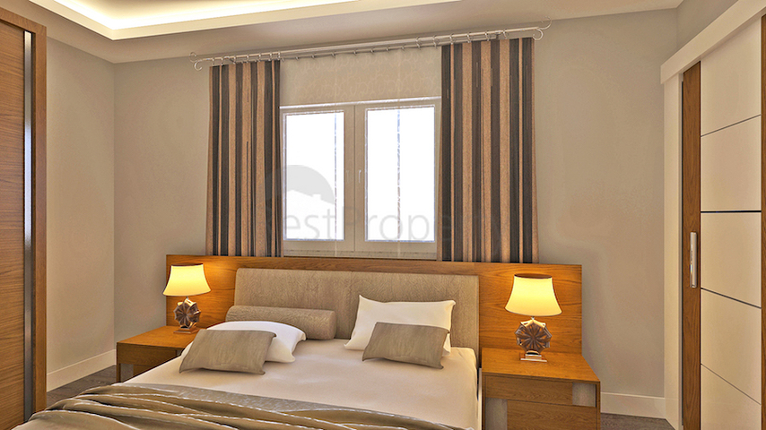 مجمع سكني في المراحل النهائية من البناء في منطقة كونيالتي – أنطاليا