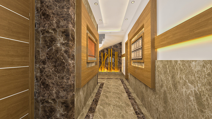 مجمع سكني في المراحل النهائية من البناء في منطقة كونيالتي – أنطاليا