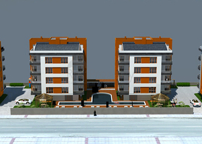 مجمع سكني في المراحل النهائية من البناء في منطقة كونيالتي – أنطاليا