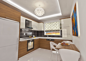 مجمع سكني في المراحل النهائية من البناء في منطقة كونيالتي – أنطاليا