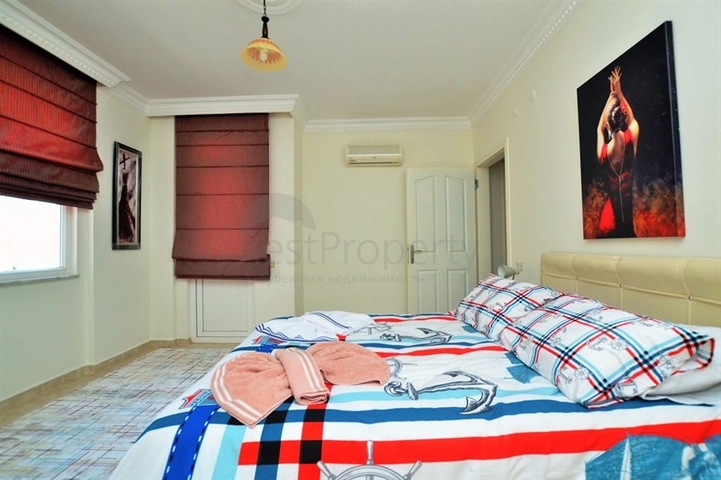 شقة مفروشة على بعد 200 متر من شاطئ البحر في منطقة محمود لار – ألانيا