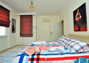 شقة مفروشة على بعد 200 متر من شاطئ البحر في منطقة محمود لار – ألانيا