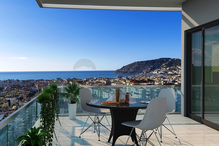 مشروع إستثماري قيد الإنشاء من شركة بناء مشهورة في مركز ألانيا