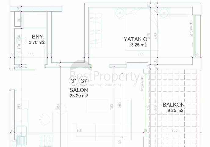 مشروع إستثماري قيد الإنشاء من شركة بناء مشهورة في مركز ألانيا