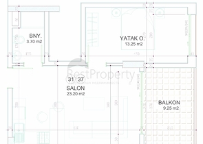 مشروع إستثماري قيد الإنشاء من شركة بناء مشهورة في مركز ألانيا