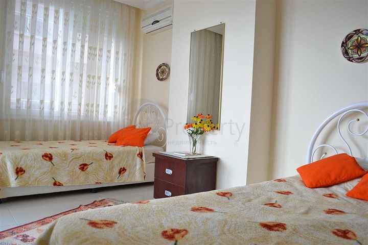 شقة مفروشة بإطلال بحرية ساحرة في منطقة محمود لار – ألانيا