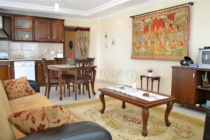 شقة مفروشة بإطلال بحرية ساحرة في منطقة محمود لار – ألانيا