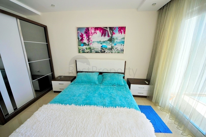 شقة مفروشة ضمن إحدى المجمعات المميزة الراقية فلي منطقة جيكجيلي – ألانيا