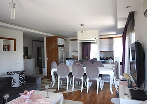 شقق ضمن مجمع سكني قيد الإنشاء في منطقة لارا – أنطاليا 