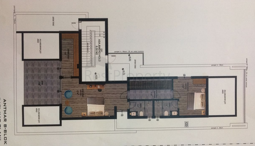 مجمع سكني قيد الإنشاء بإطلالات بحرية في منطقة لارا – أنطاليا
