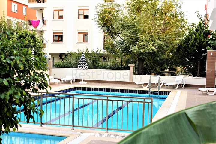 شقة مفروشة على بعد 600 متر عن البحر في منطقة ليمان – أنطاليا