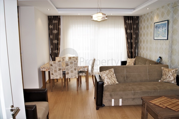 شقة مفروشة على بعد 600 متر عن البحر في منطقة ليمان – أنطاليا