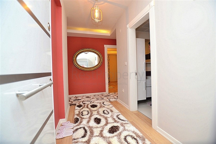 شقة مفروشة بإطلالة بحرية وجبلية في منطقة محمودلار – ألانيا