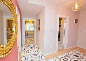 شقة مفروشة بإطلالة بحرية وجبلية في منطقة محمودلار – ألانيا