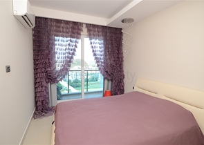 شقة مفروشة بإطلالة بحرية ساحرة في منطقة محمود لار – ألانيا