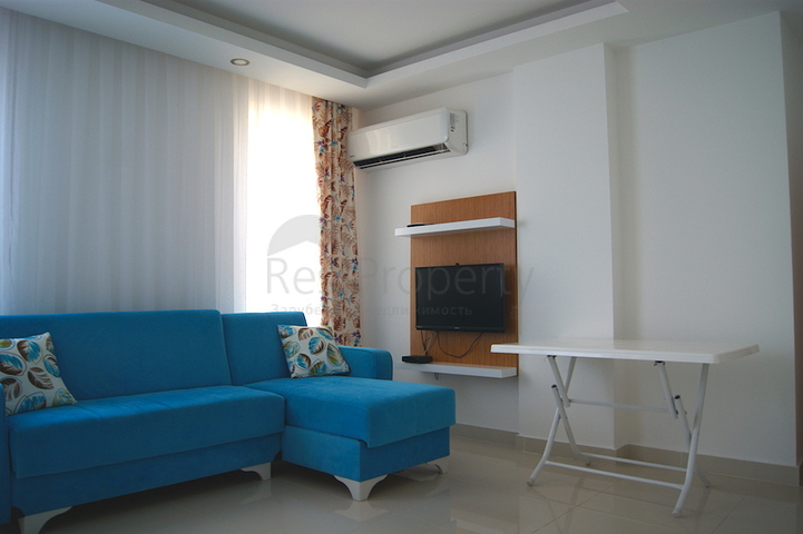 شقة مفروشة بطابقين في حي ليمان من منطقة كونيالتي – أنطاليا