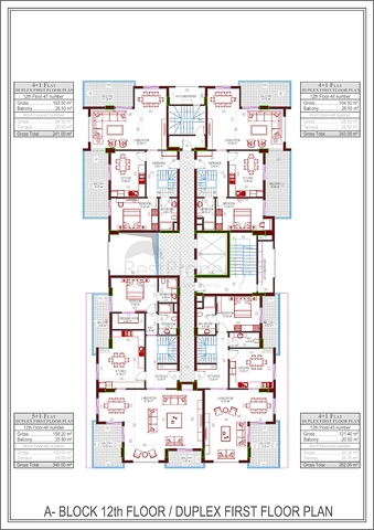شقق فاخرة ضمن مجمع حديث قيد الإنشاء في منطقة محمودلار – ألانيا