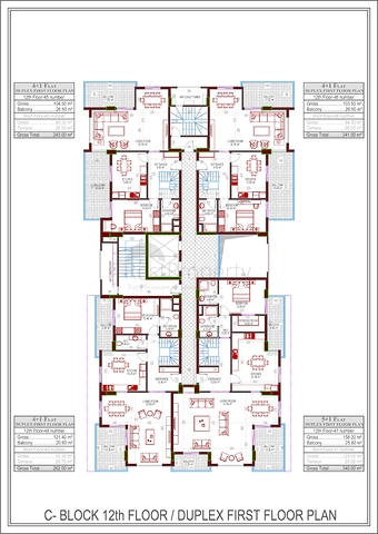 شقق فاخرة ضمن مجمع حديث قيد الإنشاء في منطقة محمودلار – ألانيا