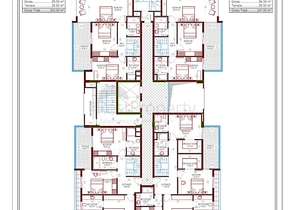 شقق فاخرة ضمن مجمع حديث قيد الإنشاء في منطقة محمودلار – ألانيا
