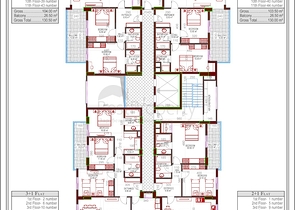 شقق فاخرة ضمن مجمع حديث قيد الإنشاء في منطقة محمودلار – ألانيا