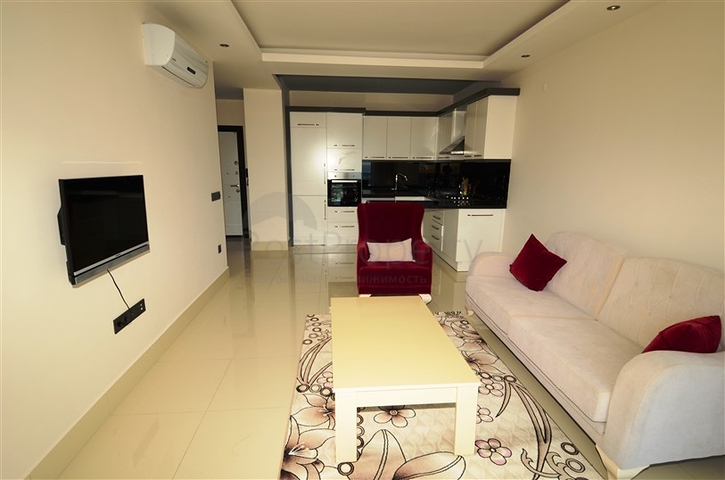 شقة مفروشة بإطلالة بحرية ضمن مجمع فاخر في منطقة توسمور – ألانيا