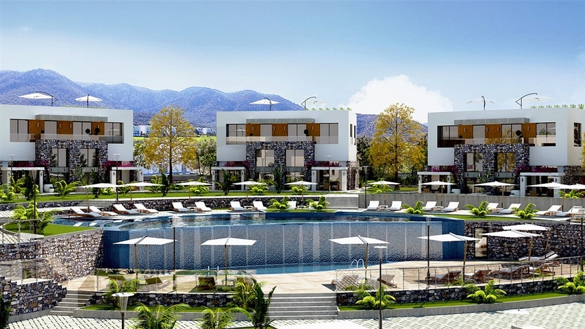 شقة بنتهاوس بإطلالات خلابة في منطقة إيسين تبه – قبرص التركية